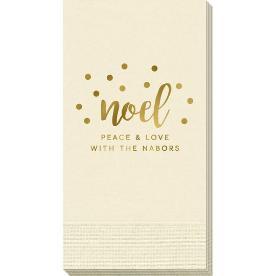 Confetti Dots Noel Guest Towels